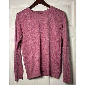 Lululemon Women Pomegranate Pink Peony Swiftly Relaxed Long Sleeve 2.0 Shirt 8